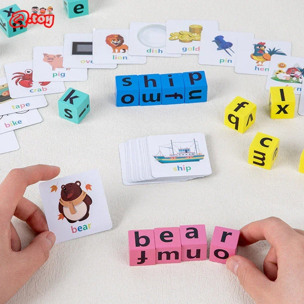English Letter Spelling Block